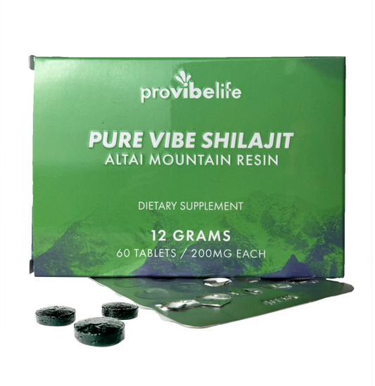 PURE VIBE Shilajit Tablets - 89% Fulvic Acid